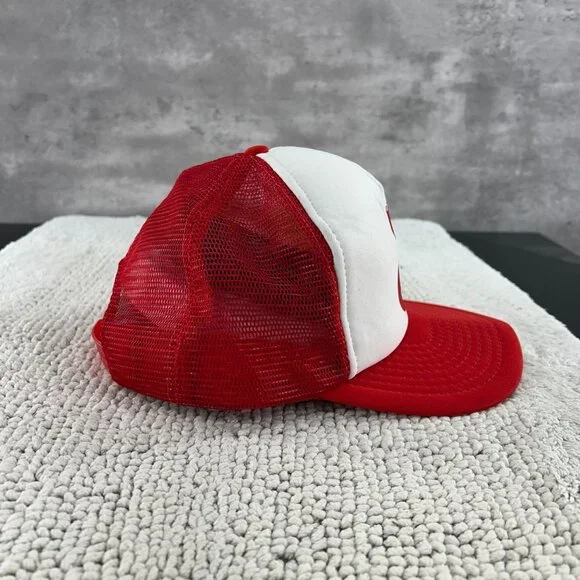 VINTAGE JIFFY LUBE MESH SNAPBACK TRUCKER HAT OSFA TWO TONE CAP - Picture 5 of 10